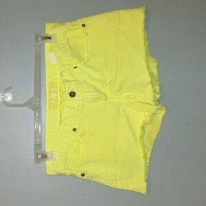 Lucky Brand Riley Denim Cutoff Shorts Womens SZ 6/28 Yellow